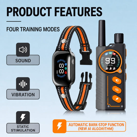 PD512 dog training collar modes and controls