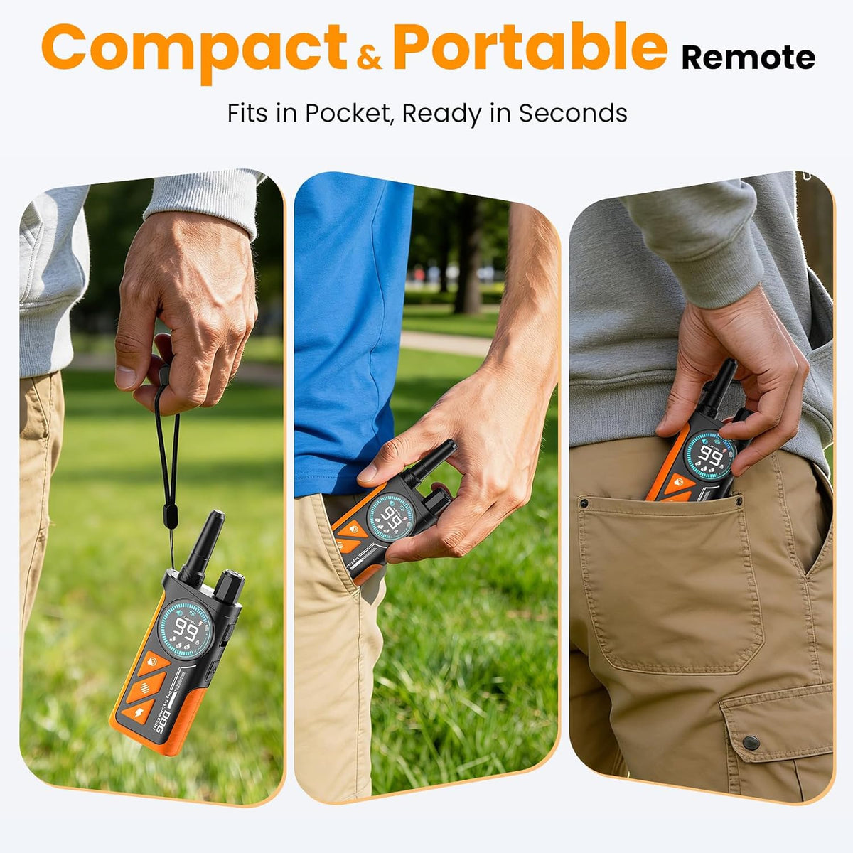 2-in-1 Anti-Bark Dog Training Collar with Remote
