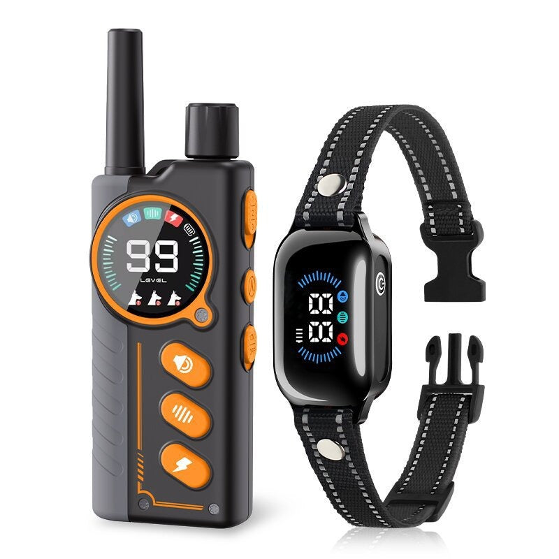 Black PD512 dog training collar with remote