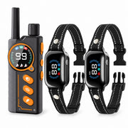 Black PD512 remote with two receiver collars