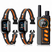 Orange PD512 remote with two receiver collars