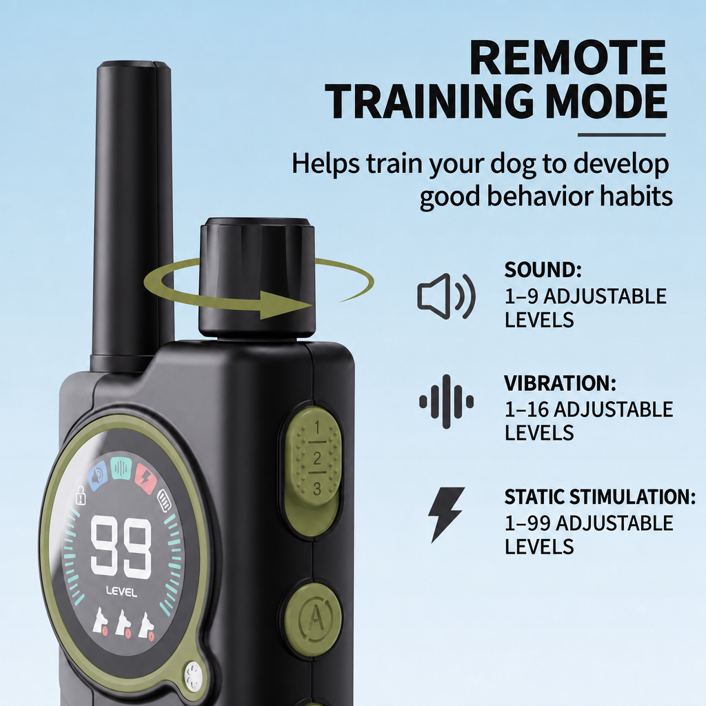 Army Green PD512 pet training collar