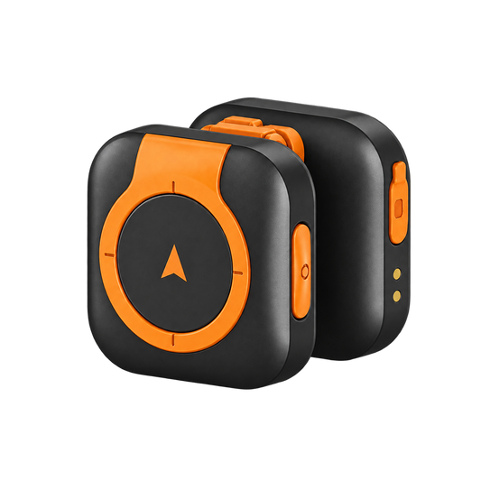 Black clip-on 4G GPS pet tracker
