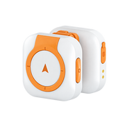 White clip-on 4G GPS pet tracker