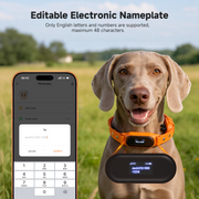 Ywinspire dog collar with an editable electronic nameplate